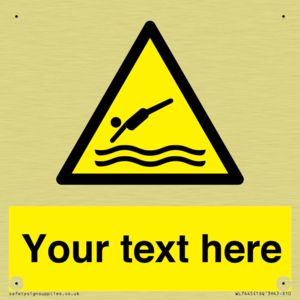 Custom Warning diving area